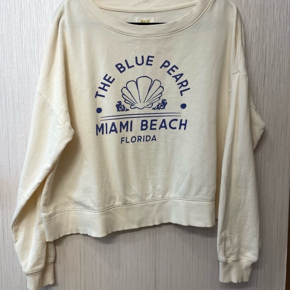 Maeve by Anthropologie Sweatshirt - "The Blue Pearl Miami Beach, FL" - Medium - Picture 2 of 5